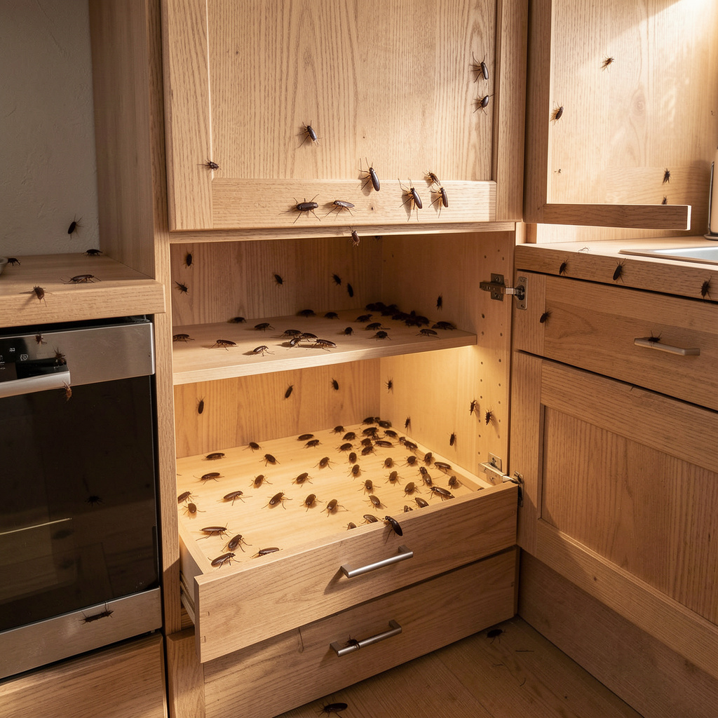 cockroach infestation, cabinet design cockroach infestation, how cabinet design leads to cockroach infestations, cockroach control Roodepoort, cockroach control Randburg, pest control Roodepoort, pest control Randburg, cockroach infestation kitchen, kitchen cabinet cockroaches, cockroach harborage sites, German cockroach infestation, cockroach prevention, cockroach entry points, cockroach hiding spots, cabinet gaps cockroaches, cockroach breeding sites, moisture and cockroaches, cockroach infestation causes, open backed cabinets cockroaches, pipe penetrations cockroaches, cockroach egg cases, oothecae, cockroach colony, cockroach nesting sites, kitchen pest control, under sink cockroaches, cabinet moisture cockroaches, cockroach spreading, cockroach infestation signs, cockroach droppings, cockroach treatment, professional cockroach control, cockroach gel baiting, residual spray cockroach treatment, insect growth regulators cockroaches, cockroach inspection, pest control West Rand, home pest control, residential pest control Roodepoort, residential pest control Randburg, commercial pest control Roodepoort, commercial pest control Randburg, cockroach health risks, cockroach pathogens, cockroach salmonella, cockroach dysentery, cockroach gastroenteritis, integrated pest management, cockroach prevention tips, sealing cabinets cockroaches, cabinet upgrades pest prevention, old cabinet cockroaches, MDF cabinet cockroaches, wooden cabinet cockroaches, laminate cabinet cockroaches, cockroach infestation South Africa, Accend Solutions, Accend Solutions pest control, pest control services Roodepoort, pest control services Randburg, cockroach control South Africa, kitchen cockroach prevention, bathroom cabinet cockroaches, cockroach wall voids, cockroach sub floor, recurring cockroach infestation, cockroach reinfestation, over the counter cockroach spray, DIY cockroach control, professional pest inspection, pest control inspection Roodepoort, pest control inspection Randburg, cockroach infestation spread, cockroach clutter, cabinet clutter cockroaches, cockroach humidity, cockroach warmth, cockroach darkness, cockroach lifecycle, cockroach nymphs, female cockroach offspring, cabinet back panel cockroaches, cabinet joints cockroaches, cabinet sealing pest control, food safe silicone sealant cockroaches, plumbing leak cockroaches, ventilation cockroach prevention, louvred vents pest control, cabinet refacing pest prevention, pest control health compliance, food service pest control, restaurant cockroach control, commercial kitchen cockroaches, West Rand pest control company, affordable pest control Roodepoort, affordable pest control Randburg